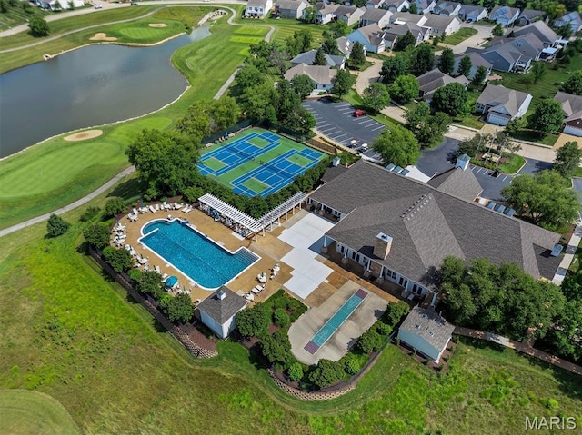 1011 Hawks Landing Dr, Lake St Louis, MO 63367 - aerial view of property's location with a large body of water and nearby suburban area