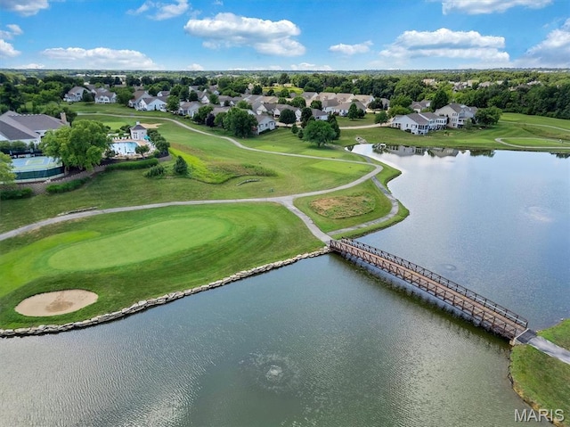 1011 Hawks Landing Dr, Lake St Louis, MO 63367 - aerial view of residential area with a golf course and a nearby body of water