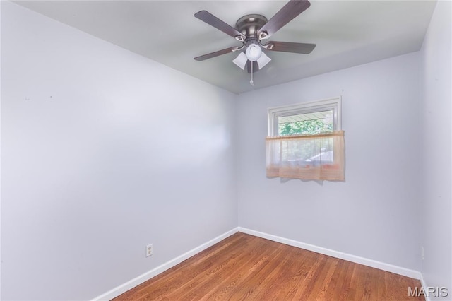 7373 Marwinette Ave, Saint Louis, MO 63116 - unfurnished room with a ceiling fan and wood finished floors