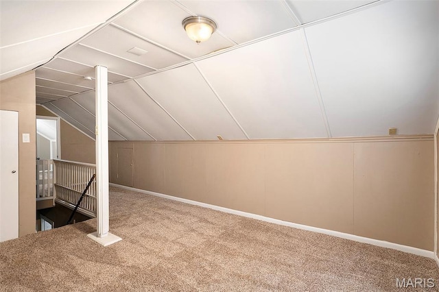 11714 Larimore Rd, Saint Louis, MO 63138 - additional living space with carpet floors and lofted ceiling