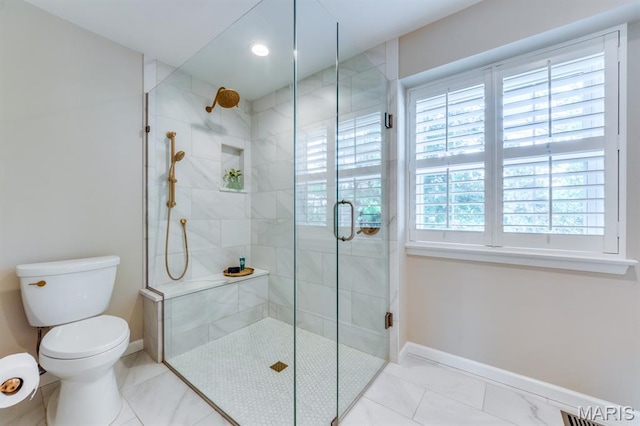 13153 Barrett Meadows Dr, Ballwin, MO 63021 - full bath featuring a shower stall and recessed lighting