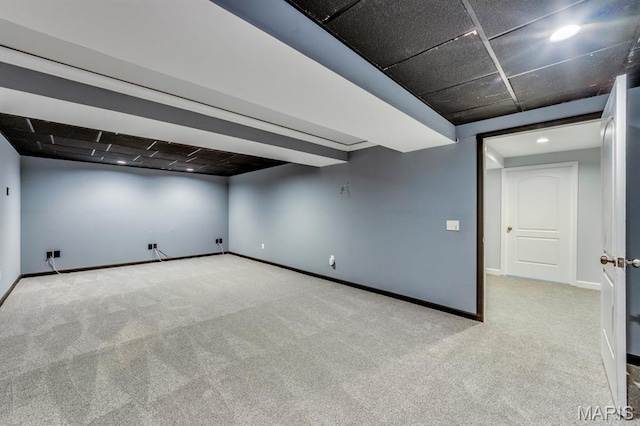 3534 Carriage Run Dr, Saint Charles, MO 63303 - finished basement with carpet and recessed lighting