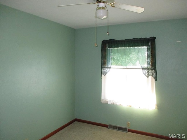 103 Paulette St, Chester, IL 62233 - carpeted empty room with a ceiling fan and baseboards