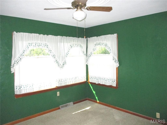 103 Paulette St, Chester, IL 62233 - unfurnished room with carpet flooring and ceiling fan