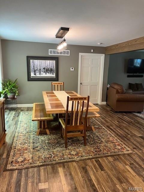 1333 Poor Farm Hollow Rd, Hardin, IL 62047 - dining area featuring wood finished floors