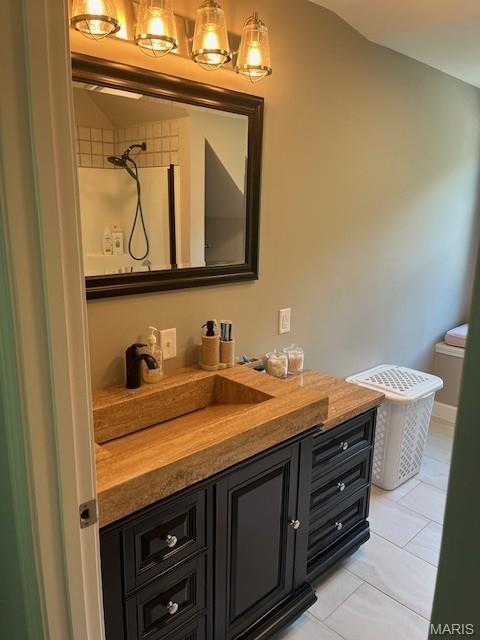 1333 Poor Farm Hollow Rd, Hardin, IL 62047 - bathroom with vanity and tile patterned floors