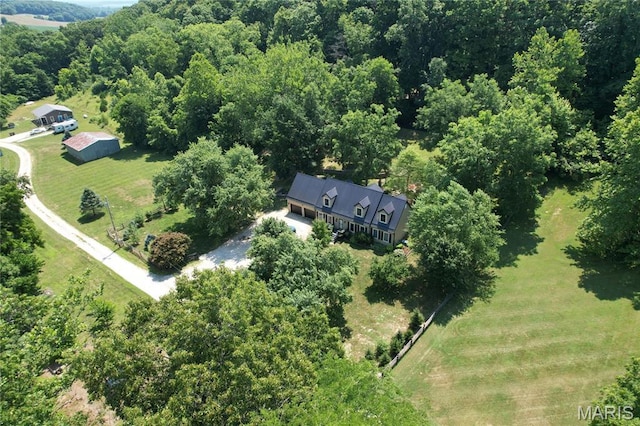 1333 Poor Farm Hollow Rd, Hardin, IL 62047 - aerial view of property's location featuring a forest