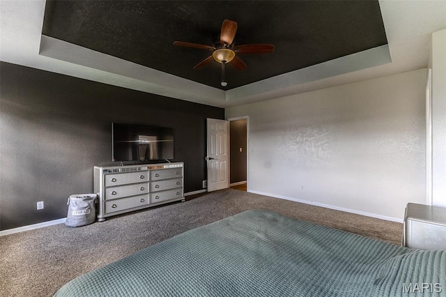143 Lyle Curtis Cir, Waynesville, MO 65583 - unfurnished bedroom featuring a raised ceiling and carpet flooring