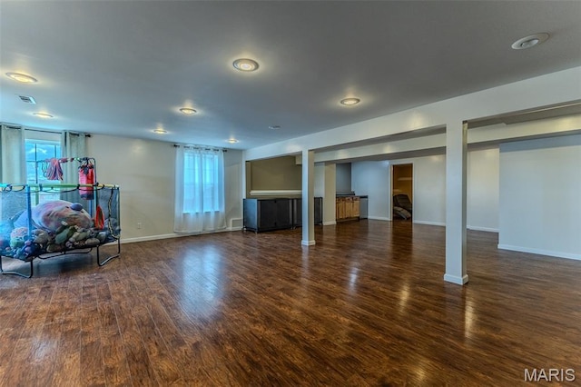 143 Lyle Curtis Cir, Waynesville, MO 65583 - below grade area with wood finished floors