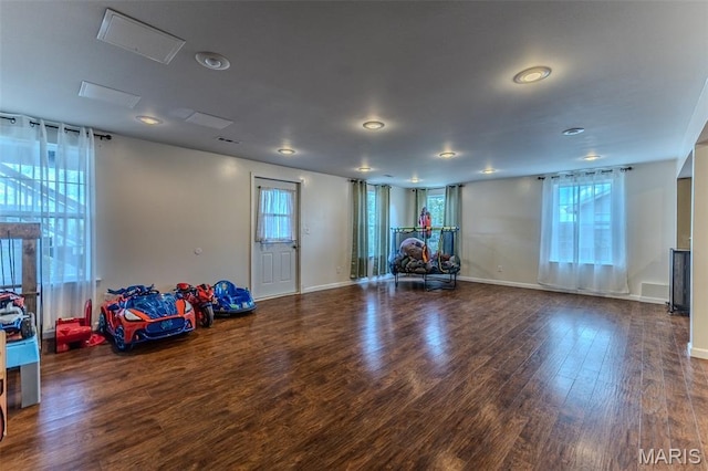 143 Lyle Curtis Cir, Waynesville, MO 65583 - workout room featuring wood finished floors and baseboards