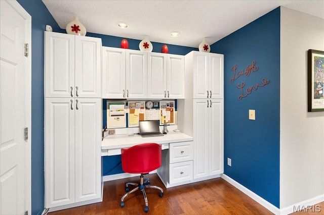 2 Tanewood Ct, Belleville, IL 62223 - office space featuring built in study area, dark wood-style floors, and recessed lighting