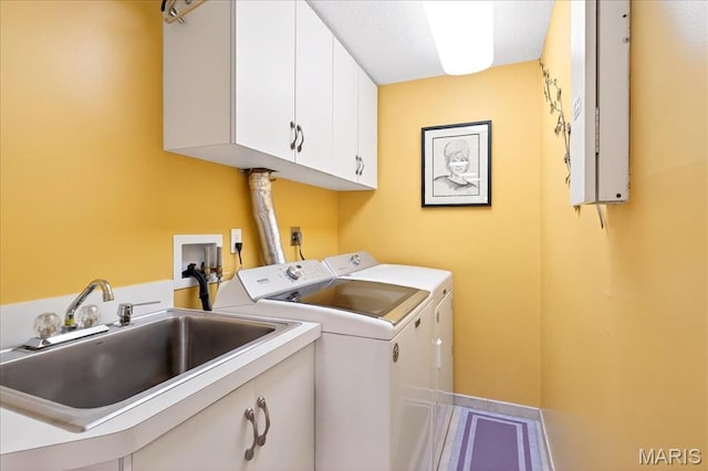 2 Tanewood Ct, Belleville, IL 62223 - laundry room featuring cabinet space and washer and dryer