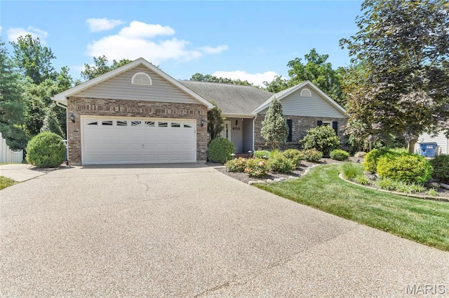 600 Emerald Meadows Ct, Saint Charles, MO 63304 - ranch-style house featuring concrete driveway, an attached garage, and brick siding