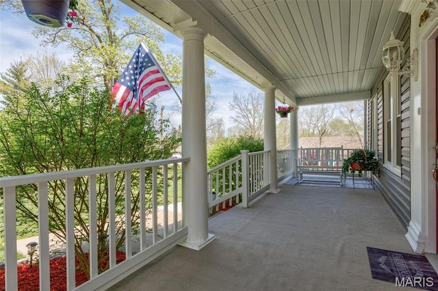 712 Maple St, Hillsboro, MO 63050 - view of covered porch