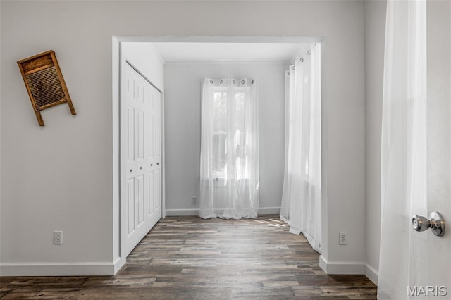 712 Maple St, Hillsboro, MO 63050 - spare room with wood finished floors and baseboards