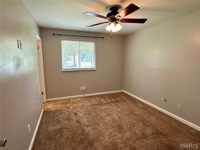 7 Oxbow Rd, Saint Peters, MO 63376 - spare room featuring carpet floors and ceiling fan