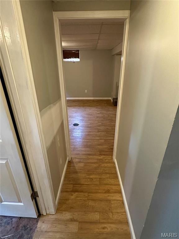 7 Oxbow Rd, Saint Peters, MO 63376 - corridor featuring wood-type flooring and a paneled ceiling