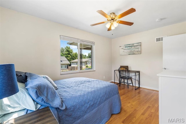 346 Madison Ave, Saint Louis, MO 63119 - bedroom featuring wood finished floors and a ceiling fan