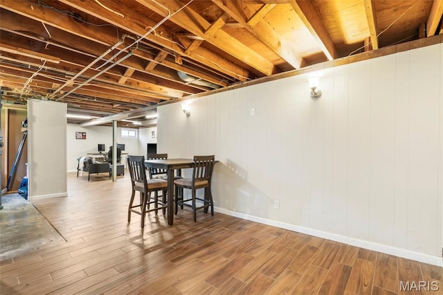 346 Madison Ave, Saint Louis, MO 63119 - basement featuring wood finished floors and baseboards