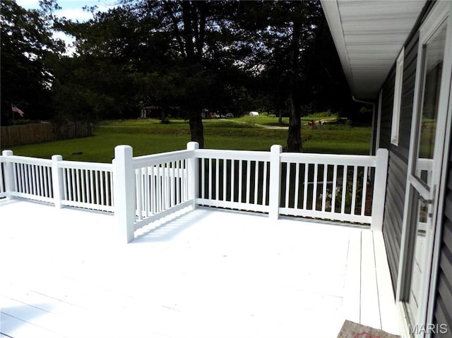 14875 County Road 2310, St James, MO 65559 - deck with a lawn