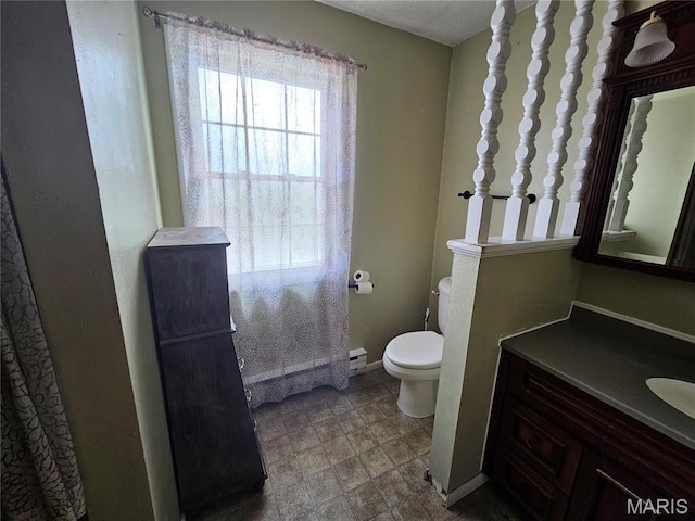 202 Harris, Steeleville, IL 62288 - bathroom featuring vanity and a baseboard radiator