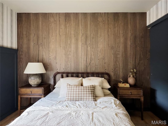 10 Marcus Dr, Saint Peters, MO 63376 - bedroom featuring wooden walls