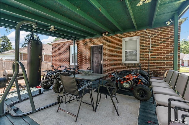 5211 Fletcher St, Jennings, MO 63136 - view of patio / terrace with outdoor dining area