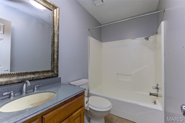 136 County Road 4415, Poplar Bluff, MO 63901 - full bathroom featuring vanity,  shower combination, and tile patterned floors