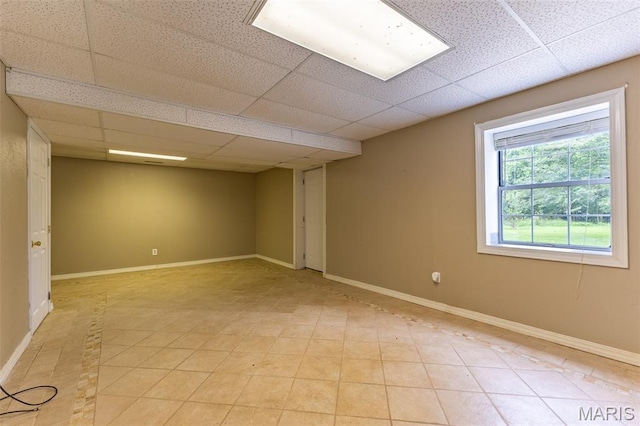 136 County Road 4415, Poplar Bluff, MO 63901 - unfurnished room with a paneled ceiling and baseboards