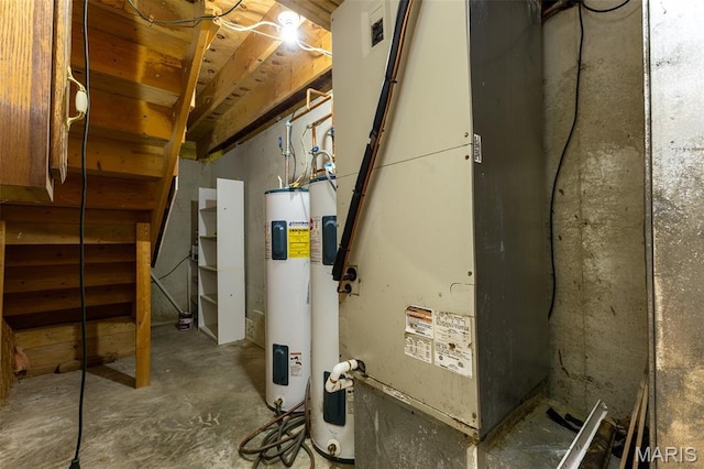 136 County Road 4415, Poplar Bluff, MO 63901 - utilities with water heater and heating unit