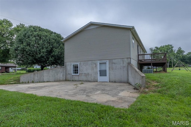 136 County Road 4415, Poplar Bluff, MO 63901 - view of side of property featuring a yard, a patio area, and a deck