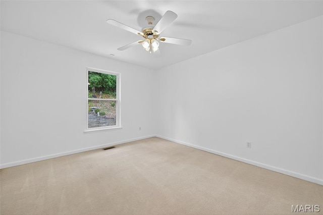 36 Mountain Laurel Dr, Saint Peters, MO 63376 - empty room featuring light carpet and a ceiling fan