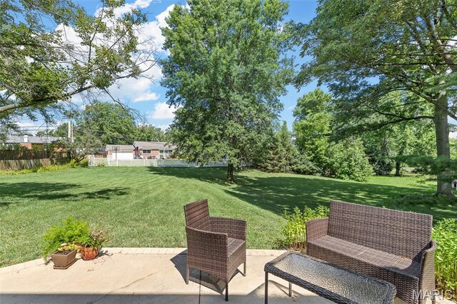 307 Blue Ridge Place Ct, Ballwin, MO 63011 - view of grassy yard featuring a patio