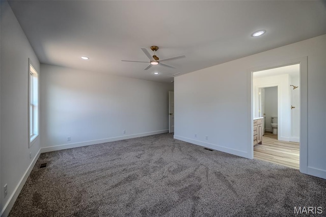 1817 Vadie Ave, Lebanon, MO 65536 - unfurnished room featuring light carpet, a ceiling fan, and recessed lighting
