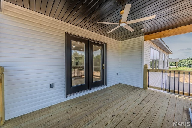 1817 Vadie Ave, Lebanon, MO 65536 - deck featuring ceiling fan