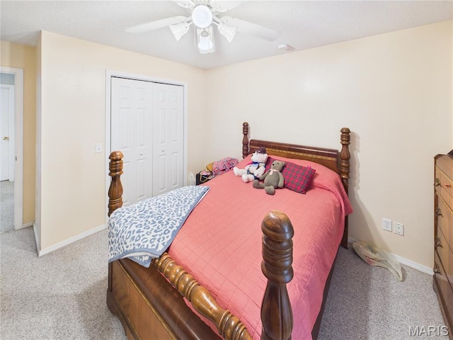 1110 State Highway Ad, Dexter, MO 63841 - bedroom with carpet floors, a ceiling fan, and a closet