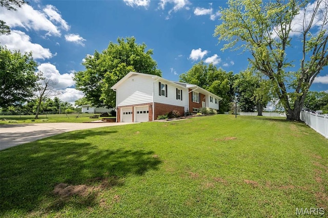 3644 Crestview Dr, Hillsboro, MO 63050 - view of front of property with a garage, brick siding, and driveway