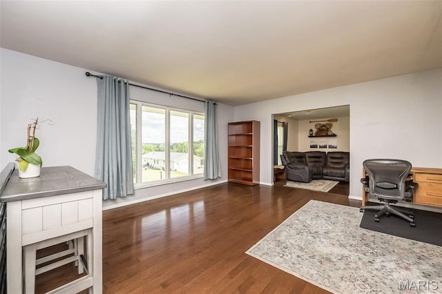 3644 Crestview Dr, Hillsboro, MO 63050 - home office featuring wood finished floors and baseboards
