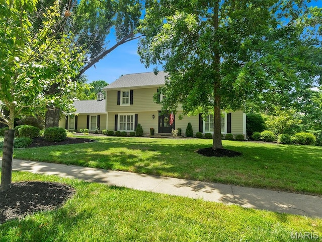 1571 Yarmouth Point Dr, Chesterfield, MO 63017 - colonial-style house with a front yard