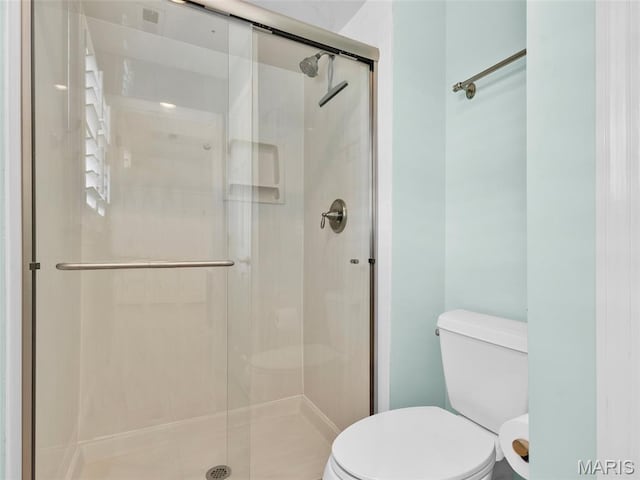 1571 Yarmouth Point Dr, Chesterfield, MO 63017 - bathroom featuring toilet and a shower stall