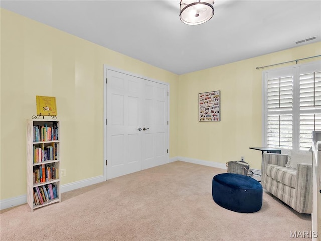 1571 Yarmouth Point Dr, Chesterfield, MO 63017 - sitting room with light colored carpet and baseboards