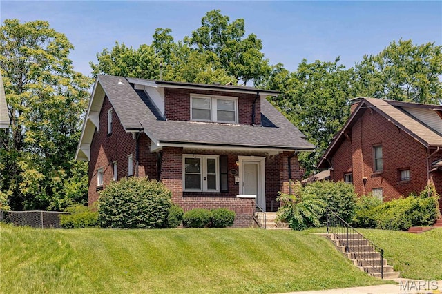 1105 Pennsylvania Ave, Saint Louis, MO 63130 - view of front of property with brick siding, roof with shingles, and stairs
