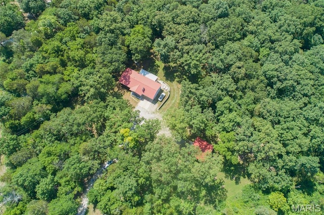 8870 State Road Nn, Cedar Hill, MO 63016 - aerial view of property's location featuring a heavily wooded area