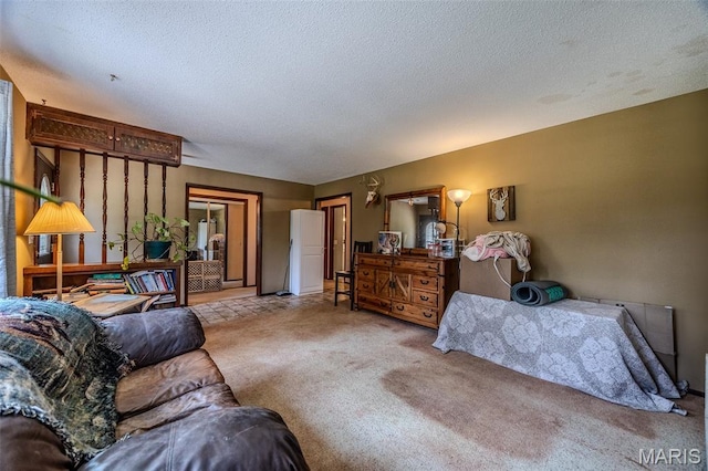 30053 Emily Ln, Lebanon, MO 65536 - carpeted bedroom featuring a textured ceiling