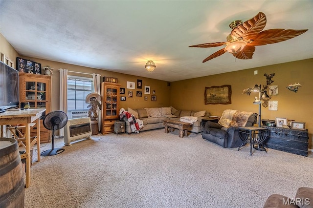 30053 Emily Ln, Lebanon, MO 65536 - carpeted living area with a ceiling fan and cooling unit