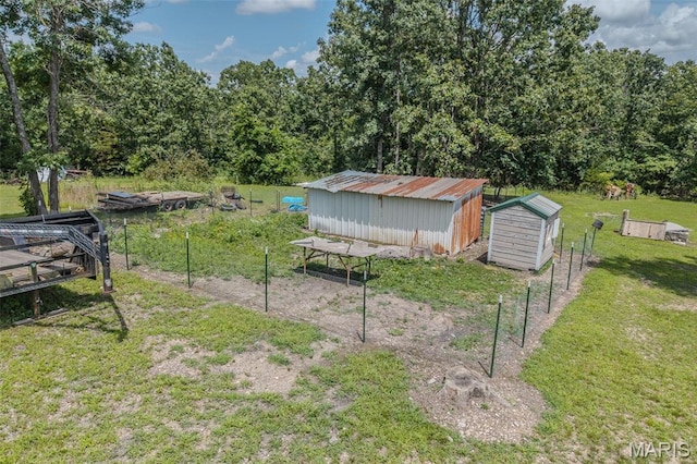 30053 Emily Ln, Lebanon, MO 65536 - view of yard featuring a storage shed and a pole building