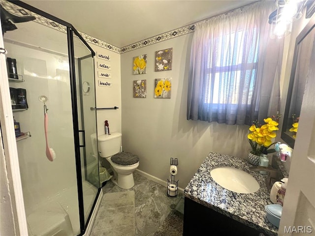 606 Olive St, Hannibal, MO 63401 - full bath with a stall shower and vanity