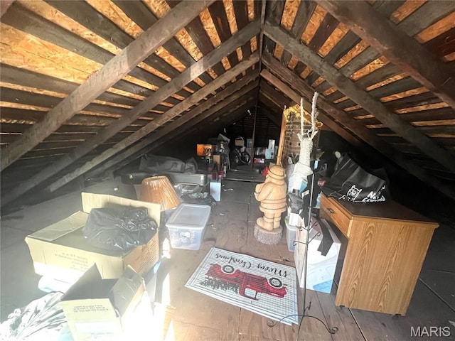 606 Olive St, Hannibal, MO 63401 - view of unfinished attic