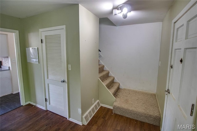 1513 Colonial Dr, Godfrey, IL 62035 - stairs with wood finished floors