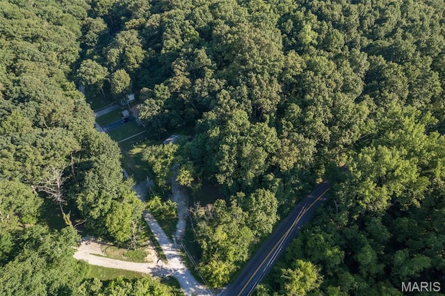 112 Dale Dr, Hillsboro, MO 63050 - aerial view of property and surrounding area featuring a forest